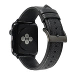 Dây đồng hồ da thật họa tiết vân vải Litchi cho Apple Watch Series 6 & SE & 5 & 4 40mm / 3 & 2 & 1 38mm, cho Apple Watch Series 7 41mm / 6 & SE & 5 & 4 40mm / 3 & 2 & 1 38mm