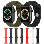 Dây đồng hồ silicone họa tiết dệt cho Apple Watch Series 6 & SE & 5 & 4 44mm / 3 & 2 & 1 42mm, cho Apple Watch Ultra 49mm / Series 8&7 45mm / SE 2&6&SE&5&4 44mm / 3&2&1 42mm, cho Apple Watch Series 7 45mm / 6 & SE & 5 & 4 44mm / 3 & 2 & 1 42mm