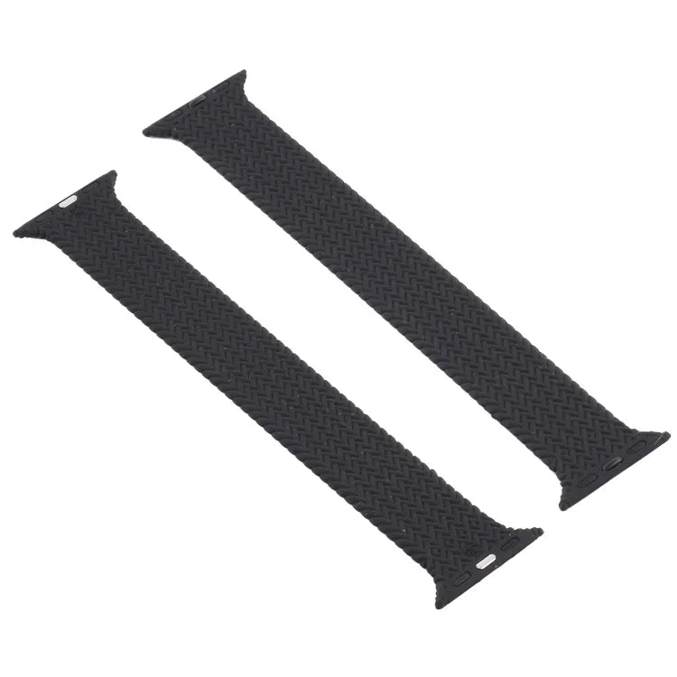 Dây đồng hồ silicone họa tiết dệt một vòng cho Apple Watch Series 6 & SE & 5 & 4 40mm / 3 & 2 & 1 38mm, S, M, L