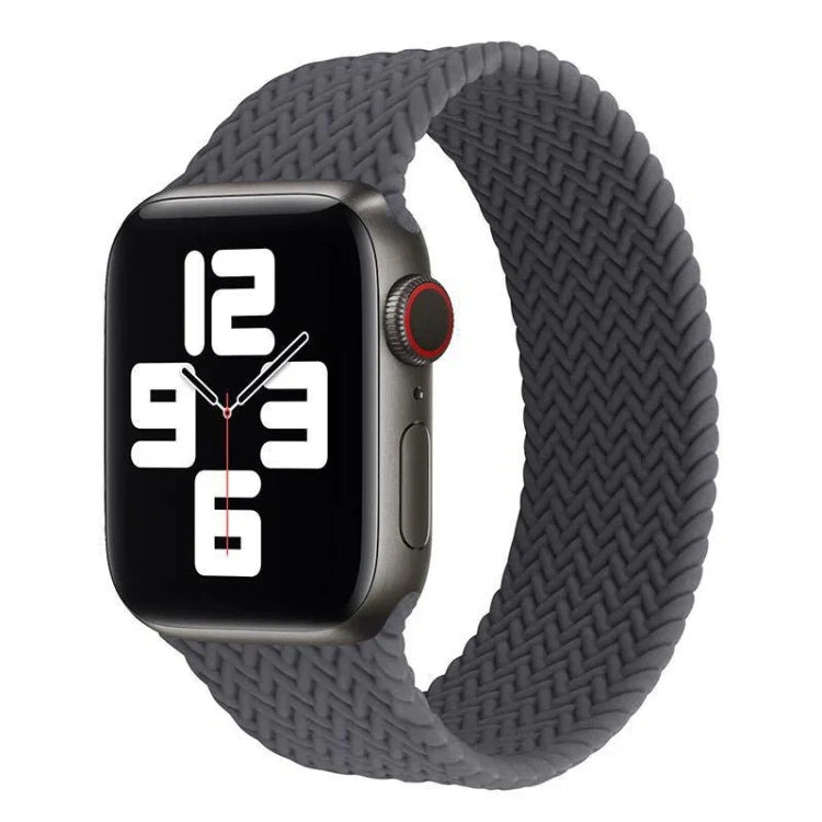 Dây đồng hồ silicone họa tiết dệt một vòng cho Apple Watch Series 6 & SE & 5 & 4 40mm / 3 & 2 & 1 38mm, S, M, L