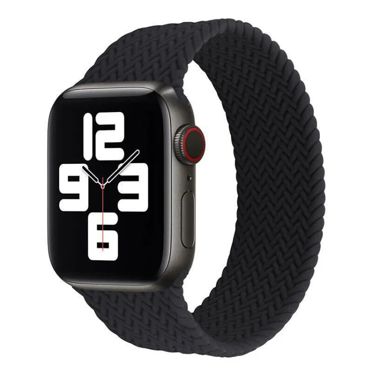 Dây đồng hồ silicone họa tiết dệt một vòng cho Apple Watch Series 6 & SE & 5 & 4 40mm / 3 & 2 & 1 38mm, S, M, L