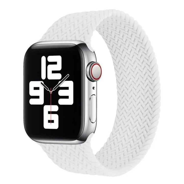 Dây đồng hồ silicone họa tiết dệt một vòng cho Apple Watch Series 6 & SE & 5 & 4 40mm / 3 & 2 & 1 38mm, S, M, L