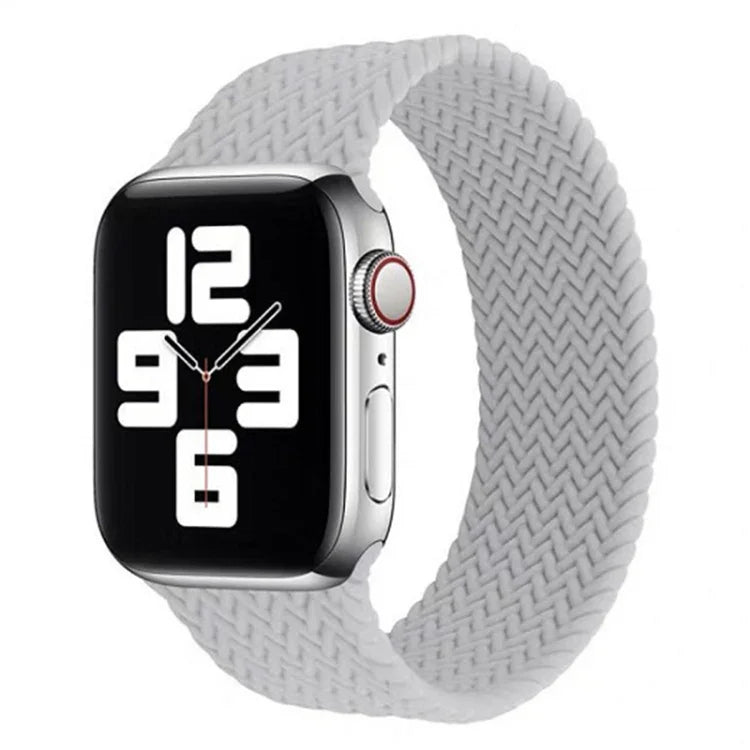 Dây đồng hồ silicone họa tiết dệt một vòng cho Apple Watch Series 6 & SE & 5 & 4 44mm / 3 & 2 & 1 42mm, S, M, L