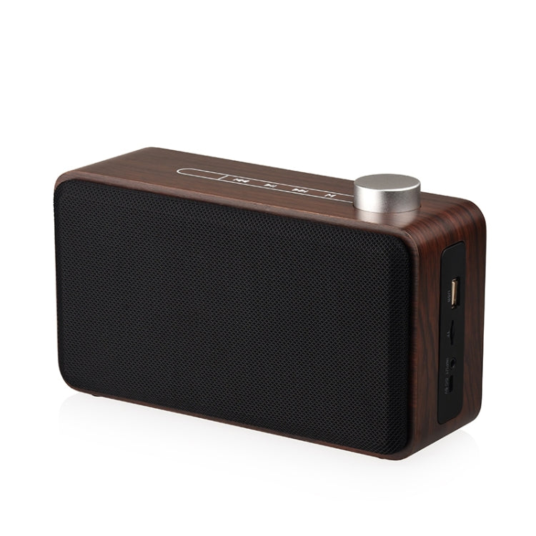 Loa Bluetooth gỗ vải cảm ứng siêu trầm W5A, hỗ trợ thẻ TF, ổ U và AUX 3.5mm, gỗ óc chó, gỗ vàng