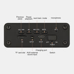 Loa Bluetooth đồng hồ gỗ W5C Subwoofer, hỗ trợ thẻ TF & AUX 3.5mm, gỗ nâu, gỗ vàng