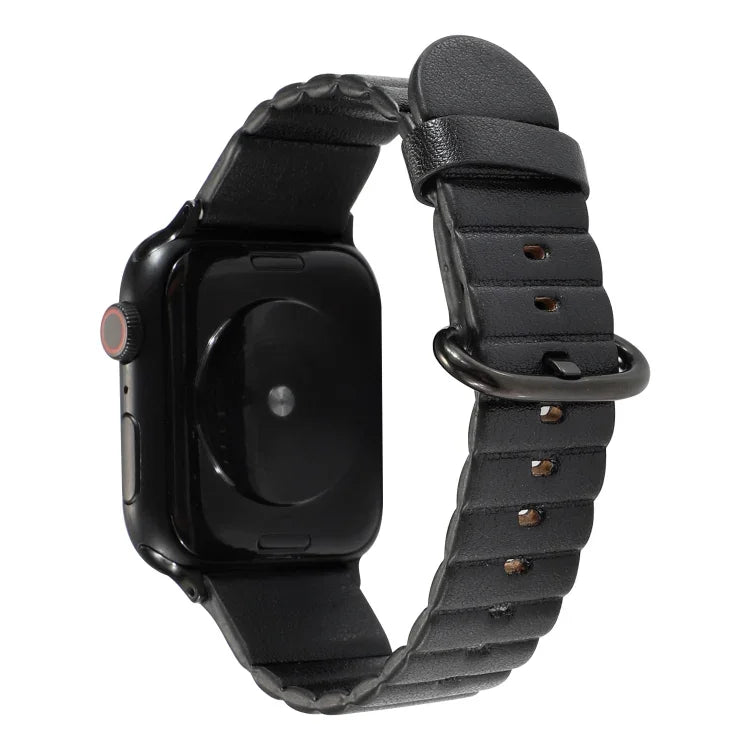 Loop Stripes Replacement Strap Watchband with Iron Buckle, For Apple Watch Series 7  41mm / & 6 & SE & 5 & 4 40mm, For Apple Watch Series  7  45mm / & 6 & SE & 5 & 4 44mm