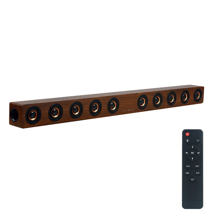 Loa Bluetooth gỗ siêu trầm D90 4.2 có điều khiển từ xa, hỗ trợ thẻ TF, AUX 3.5mm, cáp đồng trục, cáp quang và ổ U, siêu trầm D90+