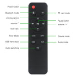 Loa Bluetooth gỗ siêu trầm D90 4.2 có điều khiển từ xa, hỗ trợ thẻ TF, AUX 3.5mm, cáp đồng trục, cáp quang và ổ U, siêu trầm D90+