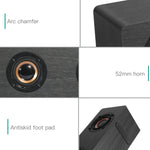 Loa Bluetooth gỗ siêu trầm D90 4.2 có điều khiển từ xa, hỗ trợ thẻ TF, AUX 3.5mm, cáp đồng trục, cáp quang và ổ U, siêu trầm D90+