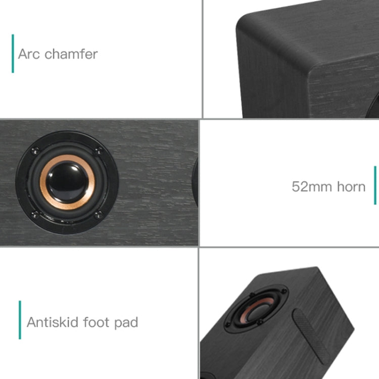 Loa Bluetooth gỗ siêu trầm D90 4.2 có điều khiển từ xa, hỗ trợ thẻ TF, AUX 3.5mm, cáp đồng trục, cáp quang và ổ U, siêu trầm D90+