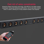 Loa Bluetooth gỗ siêu trầm D90 4.2 có điều khiển từ xa, hỗ trợ thẻ TF, AUX 3.5mm, cáp đồng trục, cáp quang và ổ U, siêu trầm D90+