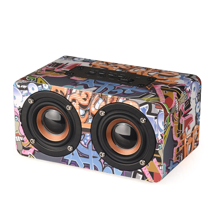 Loa Bluetooth gỗ siêu trầm M5 4.2, hỗ trợ thẻ TF, AUX 3.5mm và FM