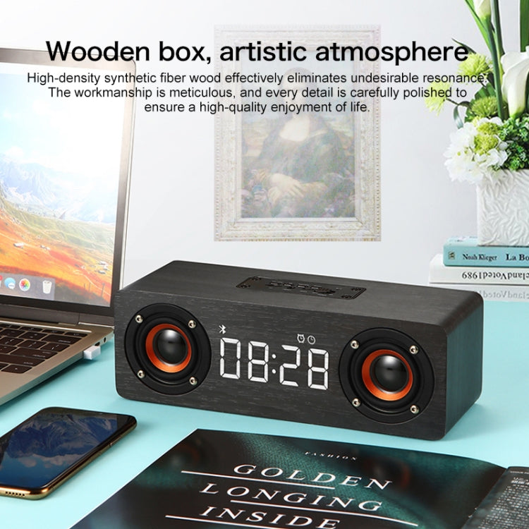 Loa Bluetooth gỗ siêu trầm M5 4.2, hỗ trợ thẻ TF, AUX 3.5mm và FM