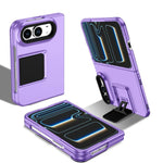 Three-dimensional Folding Holder PC Phone Case, For iPhone Duo