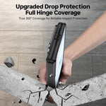 GKK Integrated Phantom CD Pattern Magnetic Folding Hinge Full Coverage Phone Case, For iPhone Duo