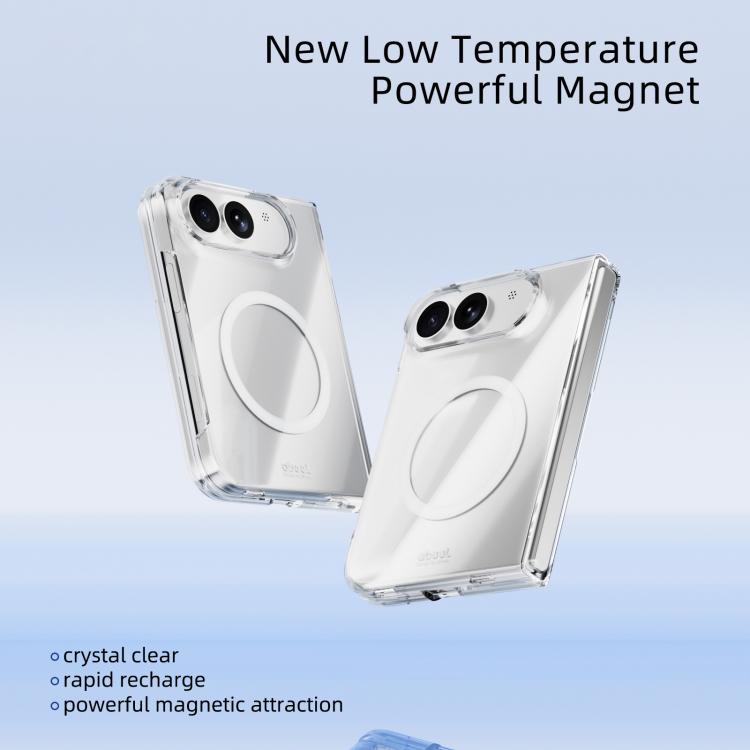 ABEEL Transparent MagSafe Magnetic Scratch-resistant PC Phone Case, For iPhone Duo