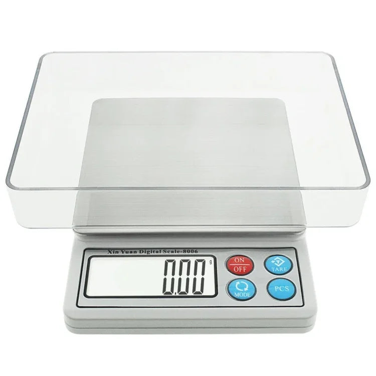 Cân trang sức kỹ thuật số chuyên nghiệp di động XY-8006 600g x 0,01g màn hình LCD 2,2 inch, XY-8006 600g x 0,01g