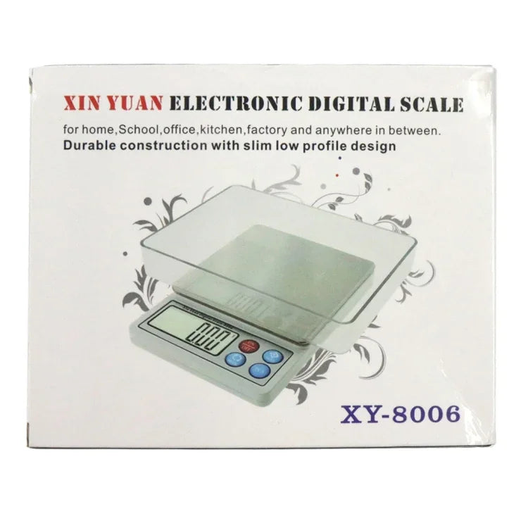 Cân trang sức kỹ thuật số chuyên nghiệp di động XY-8006 600g x 0,01g màn hình LCD 2,2 inch, XY-8006 600g x 0,01g