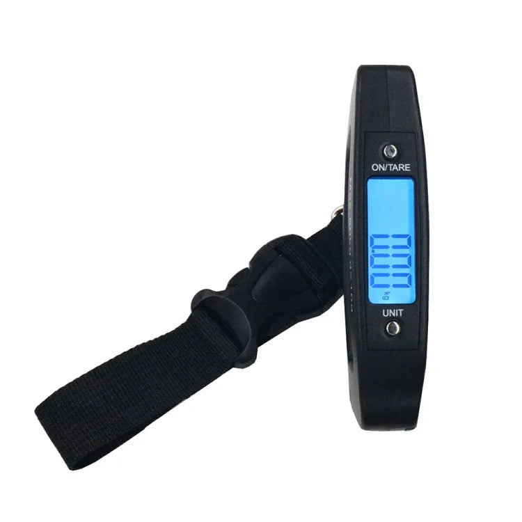 Cân dây đeo hành lý điện tử kỹ thuật số cầm tay A09 50kg x 10g màn hình LCD 1,7 inch, cân dây đeo