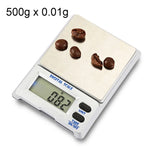 M-18 Cân điện tử trang sức kỹ thuật số độ chính xác cao 500g x 0.01g với màn hình LCD 1.5 inch, 500g/0.01g