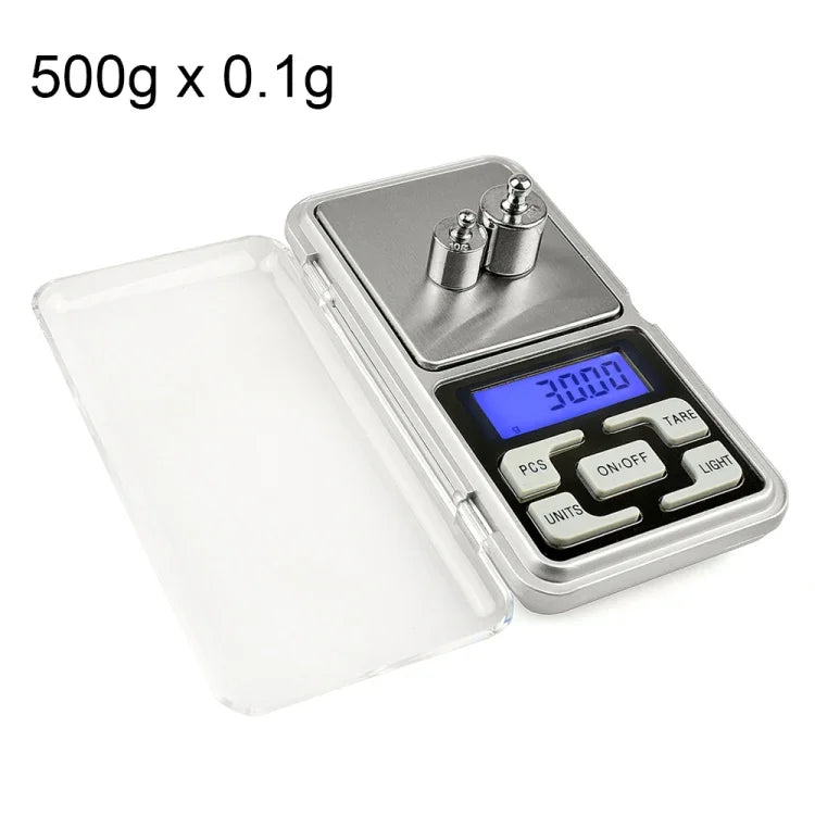 MH-100 Cân điện tử mini cầm tay độ chính xác cao 500g x 0.1g với màn hình LCD 1.6 inch, cân điện thoại di động, 500g/0.1g