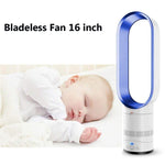 Quạt để bàn điều khiển từ xa không lá 16 inch gia đình, không ồn, đầu lắc