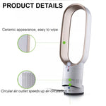 Quạt để bàn điều khiển từ xa không lá 16 inch gia đình, không ồn, đầu lắc