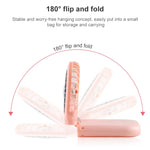 Quạt cầm tay mạ điện F20 quạt để bàn gập USB không ồn đeo cổ, F20 (Hồng), F20 (Xanh lá), F20 (Xanh dương), F20 (Trắng)