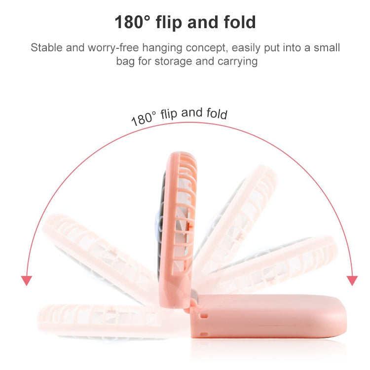 Quạt cầm tay mạ điện F20 quạt để bàn gập USB không ồn đeo cổ, F20 (Hồng), F20 (Xanh lá), F20 (Xanh dương), F20 (Trắng)