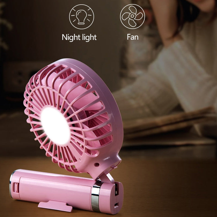 Quạt điện cầm tay gập gọn S2, có điều khiển 3 tốc độ & đèn ngủ