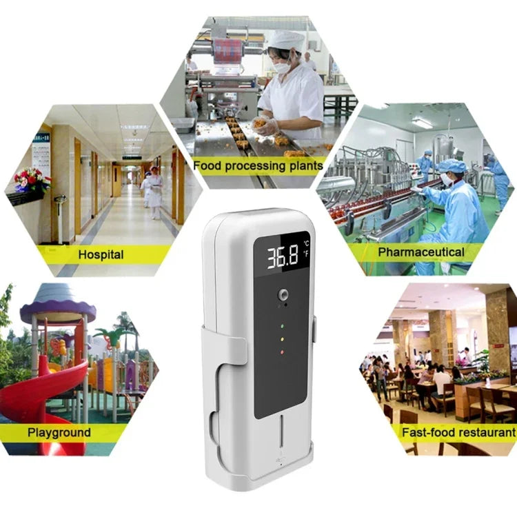 Nhiệt kế hồng ngoại YAD-001 + Bình phun khử trùng cảm biến hồng ngoại tự động kèm giá đỡ chân máy, YAD-001