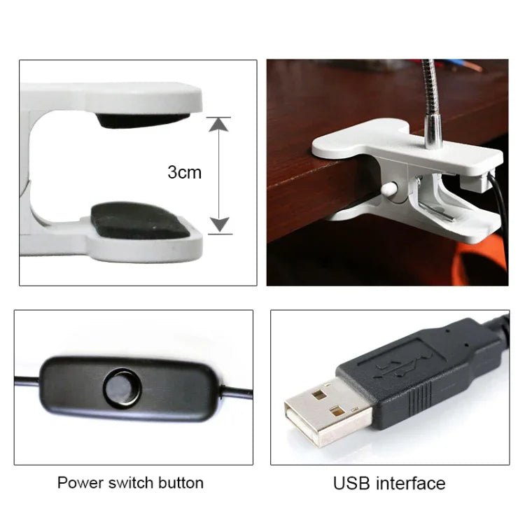 Đèn khử trùng UV kẹp cánh tay USB DC 5V, đèn khử trùng UV kẹp cánh tay