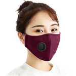 Khẩu trang chống bụi PM2.5 có van thở, bộ lọc thay thế giặt được cho nam và nữ