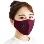 Khẩu trang chống bụi PM2.5 có van thở, bộ lọc thay thế giặt được cho nam và nữ