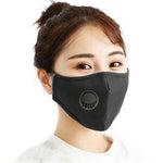 Khẩu trang chống bụi PM2.5 có van thở, bộ lọc thay thế giặt được cho nam và nữ