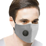 Khẩu trang chống bụi PM2.5 có van thở, bộ lọc thay thế giặt được cho nam và nữ