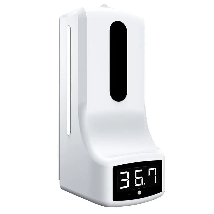 Nhiệt Kế Cảm Biến Khoảng Cách Nhạy Sáng Không Tiếp Xúc K9 + Bình Đựng Xà Phòng Lỏng Tự Động Không Tiếp Xúc 1000ml, K9