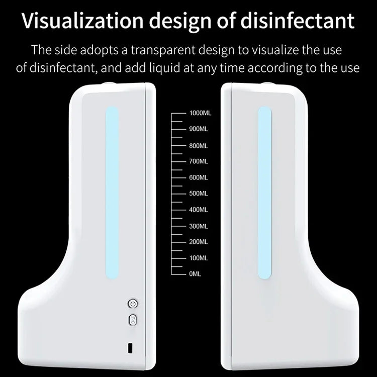 Nhiệt Kế Cảm Biến Khoảng Cách Nhạy Sáng Không Tiếp Xúc K9 + Bình Đựng Xà Phòng Lỏng Tự Động Không Tiếp Xúc 1000ml, K9
