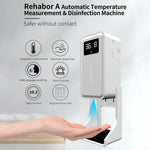 Nhiệt Kế Cảm Biến Khoảng Cách Nhạy Sáng Không Tiếp Xúc Rehabor A + Bình Xịt Xà Phòng Lỏng Tự Động Không Tiếp Xúc 450ml Có Đế Gắn