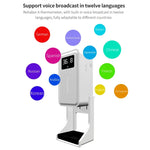 Nhiệt Kế Cảm Biến Khoảng Cách Nhạy Sáng Không Tiếp Xúc Rehabor A + Bình Xịt Xà Phòng Lỏng Tự Động Không Tiếp Xúc 450ml Có Đế Gắn