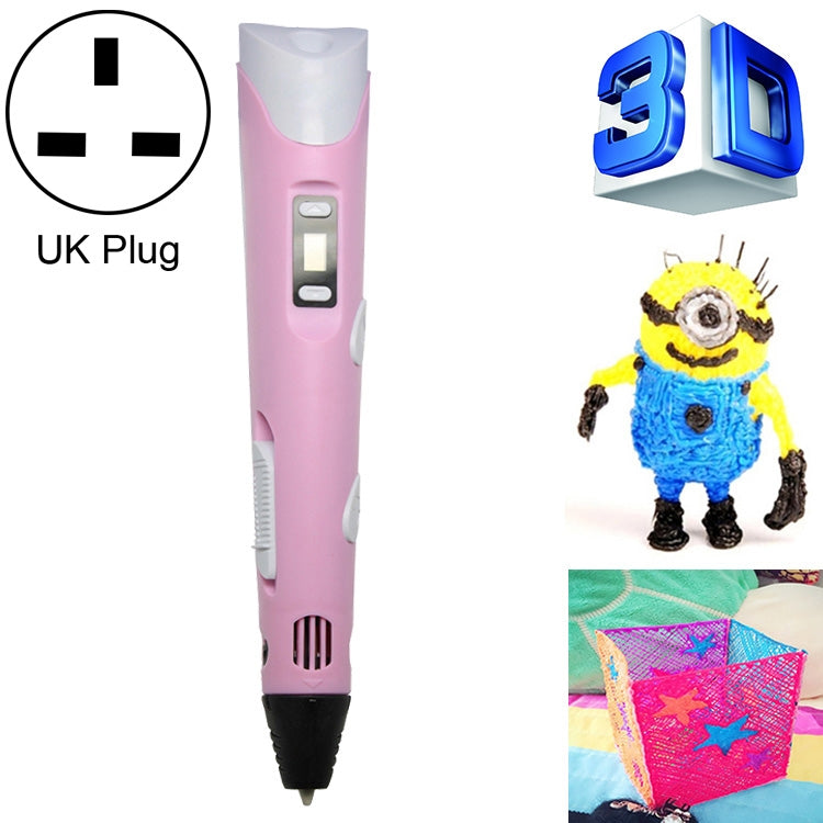 Bút in 3D cầm tay, phích cắm UK, phích cắm UK