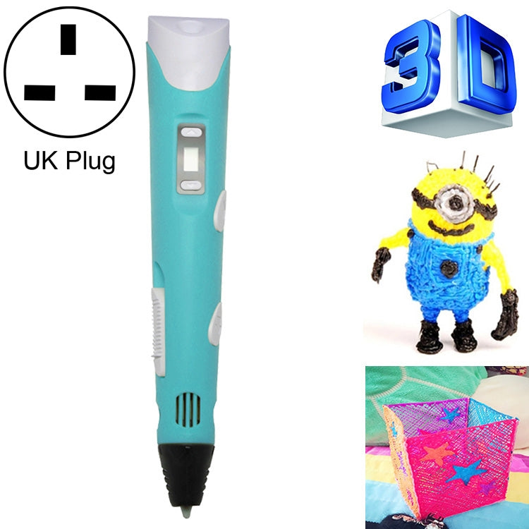 Bút in 3D cầm tay, phích cắm UK, phích cắm UK