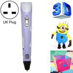 Bút in 3D cầm tay, phích cắm UK, phích cắm UK