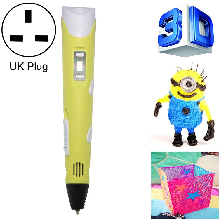 Bút in 3D cầm tay, phích cắm UK, phích cắm UK