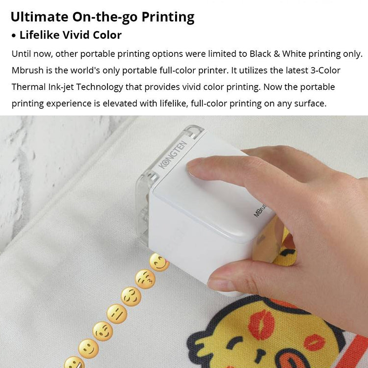 Máy in mini màu di động MBrush01 1200 DPI