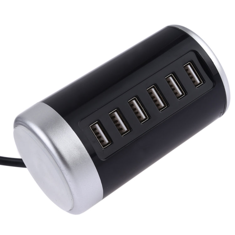 XLD4 Trạm sạc 30W 6 cổng USB, bộ chuyển đổi nguồn AC100-240V, phích cắm Mỹ