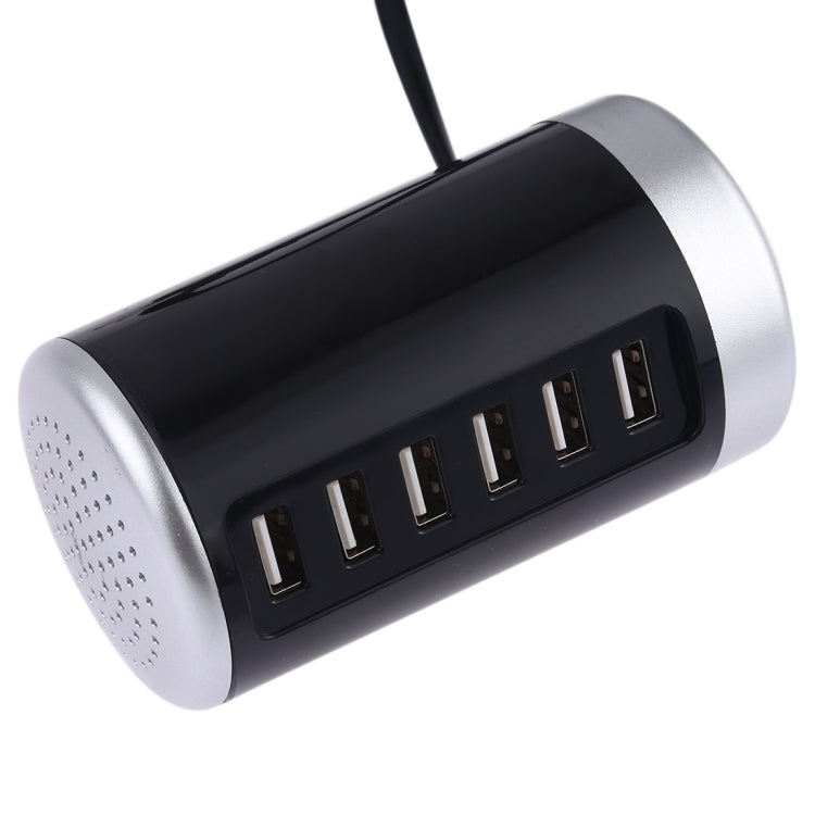 XLD4 Trạm sạc 30W 6 cổng USB, bộ chuyển đổi nguồn AC100-240V, phích cắm Mỹ