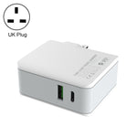 Sạc du lịch nhanh gấp gập LDNIO A4403C 30W PD + Auto-id kèm cáp 8 Pin dài 1m, phích cắm Úc, kèm cáp 8 Pin, 30W kèm cáp 8 Pin