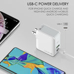 Sạc du lịch nhanh gấp gập LDNIO A4403C 30W PD + Auto-id kèm cáp 8 Pin dài 1m, phích cắm Úc, kèm cáp 8 Pin, 30W kèm cáp 8 Pin