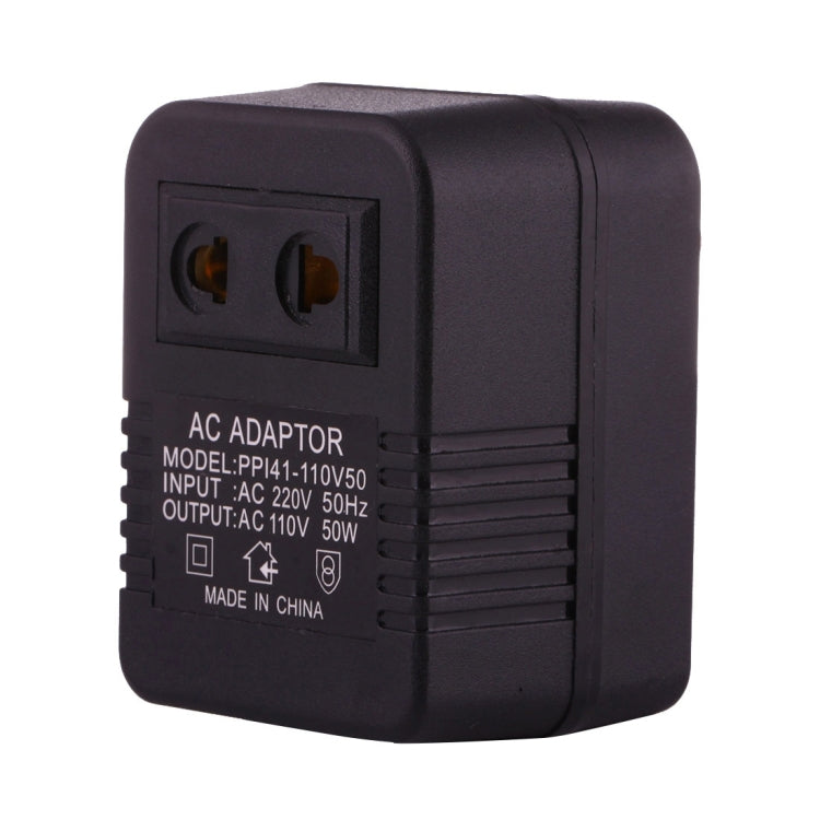 Bộ chuyển đổi ổ cắm điện AC 220V sang 110V 50W, phích cắm EU/US sang phích cắm US, 220V sang 110V 50W
